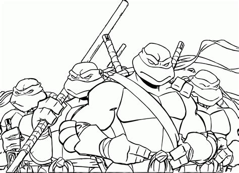 Tmnt Coloring Pages Printable Free